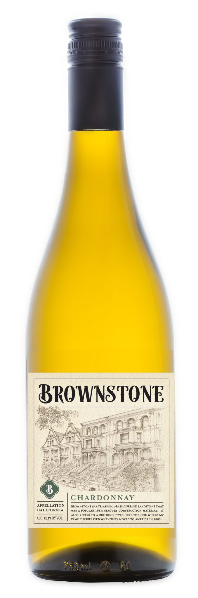 Scotto Cellars Brownstone Chardonnay (USA) - 12 x 750ml